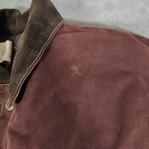 VTG 90s Carhartt C10BRG blanket lined utility canvas USA made work jacket mns XL - Picture 10 of 13